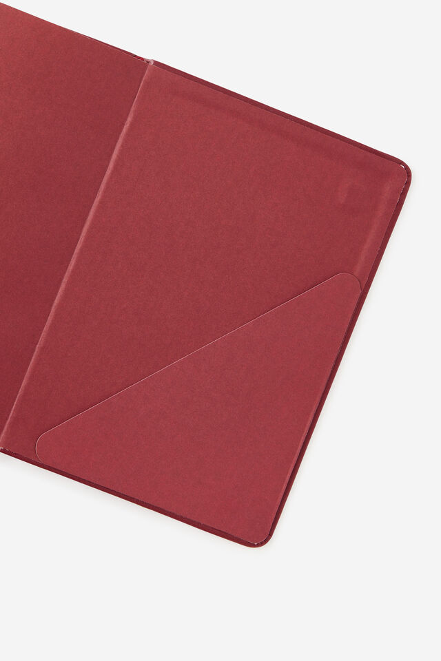 Personalised B6 Hard Cover Lined Notebook, CABERNET