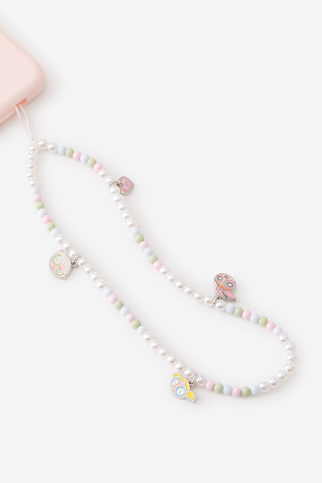 Collab Carried Away Phone Charm Strap, LCN WB / POWERPUFF GIRLS