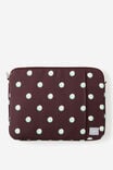 Mode 16 Inch Laptop Case, ESPRESSO POLKA SPACED - example image 1