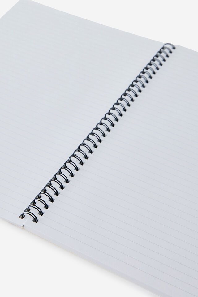 A4 Spiral Notebook, ECRU STRAWBERRIES