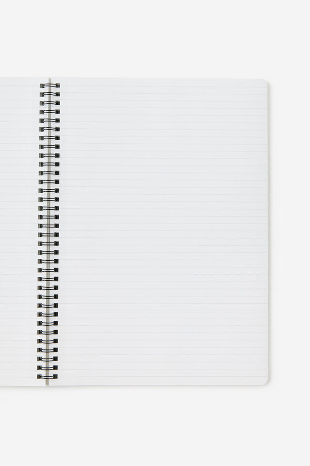A4 Spiralbound Notebook, COLOUR BLOCK