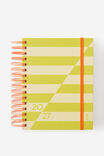 2027 A5 Daily Bright Days Diary, WASABI/LIMONCELLO SPLICE - example image 1