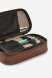 Hybrid Pencil Case, ESPRESSO SAFFIANO - example image 2