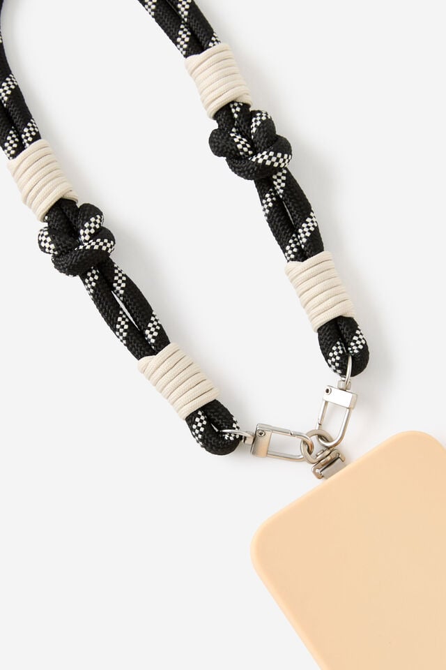 Lanyard Carry Strap, BLACK/RIVER GUM