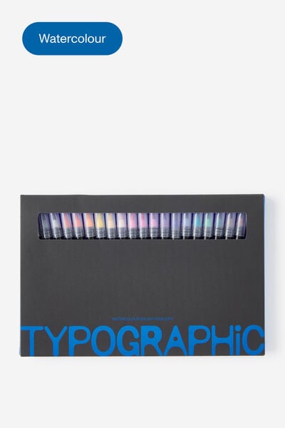Watercolour Brush Pen 20Pk, MULTI V2
