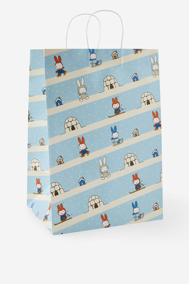 Gift Bag - Large, LCN MIF MIFFY SNOW BUNNY