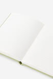 Personalised Metro B6 Hard Lined Notebook, Little Treats Bay Leaf - alternate image 3