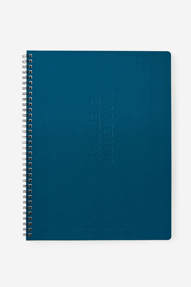 A4 Spiral Lined Notebook, NORTH SEA