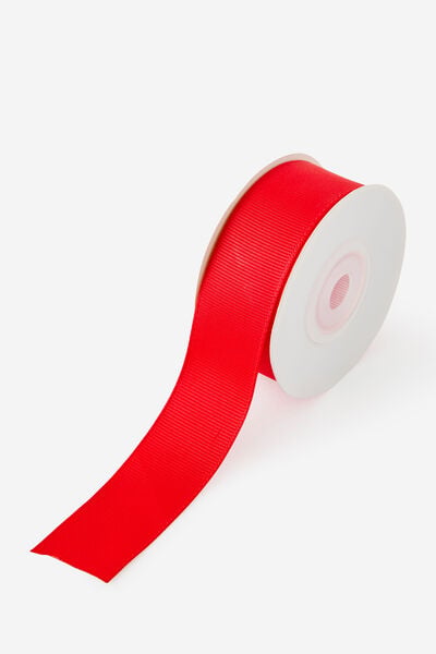 2.5Cm Single Ribbon Spool 7M, SWEET RED