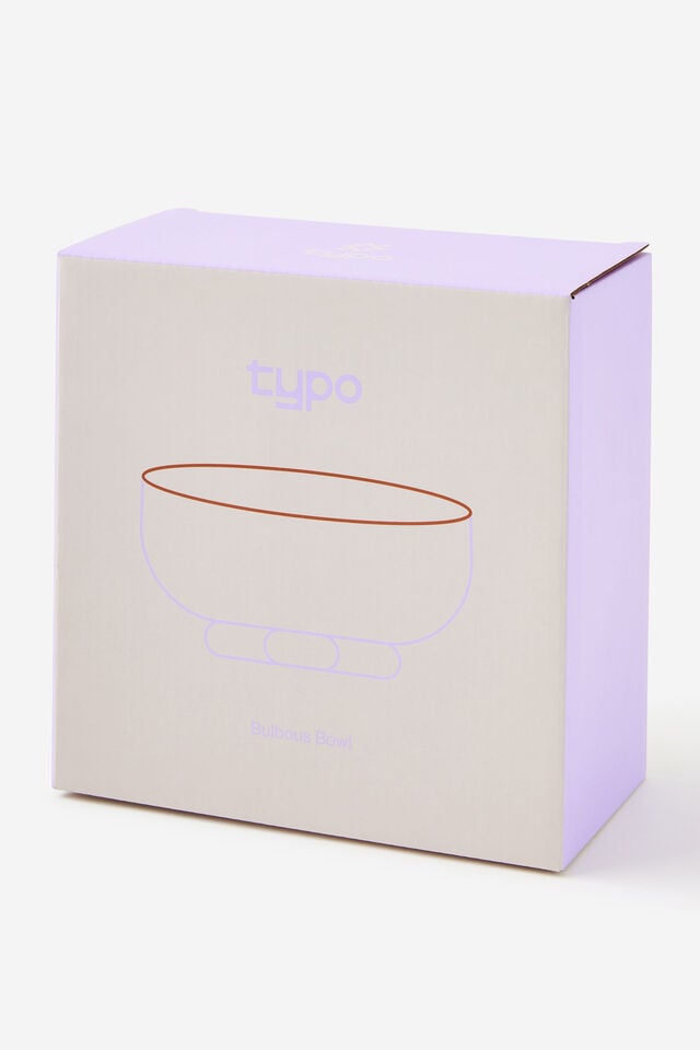 Bulbous Bowl, GINGERBREAD / ORCHID