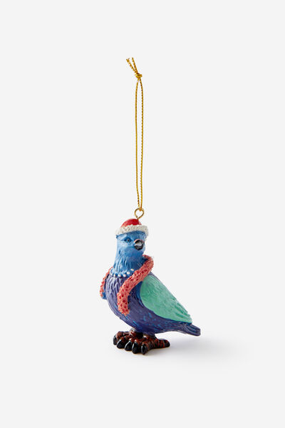 Resin Christmas Ornament, SEXY CHRISTMAS PIGEON