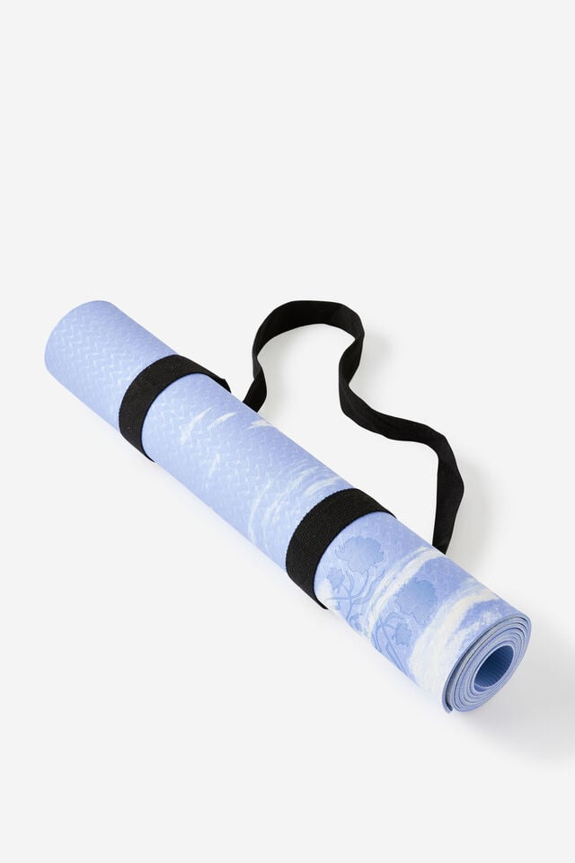 Yoga Mat, BLUE MARBLE