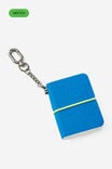 Mini Keyring Sketch Book, AZURE - example image 1