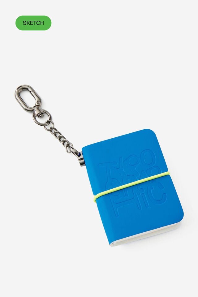 Mini Keyring Sketch Book, AZURE
