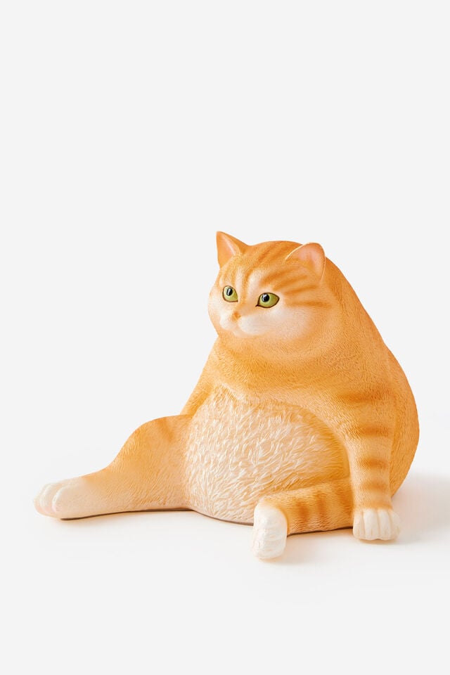 Resin Shaped Lamp, GINGY FAT CAT