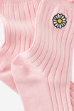 Mid Crew Socks, DAISY EMB - alternate image 3