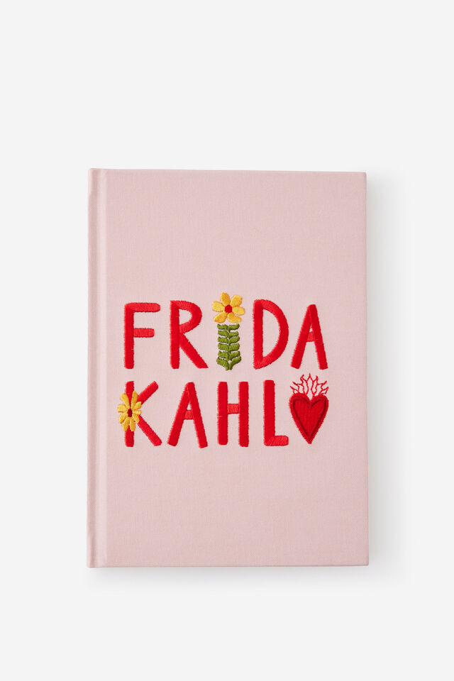 Lcn A5 Linen-Textured Lined Notebook, LCN FRIDA PINK