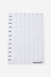 2027 A2 Yearly Wall Calendar, BLACK/WHITE - example image 2