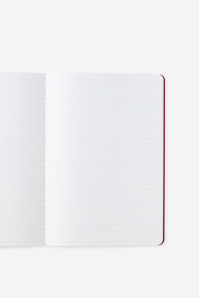 A5 Stitch Notebook, CABERNET