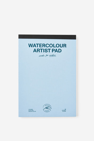 A5 Watercolour Art Pad, BLUE SKIES