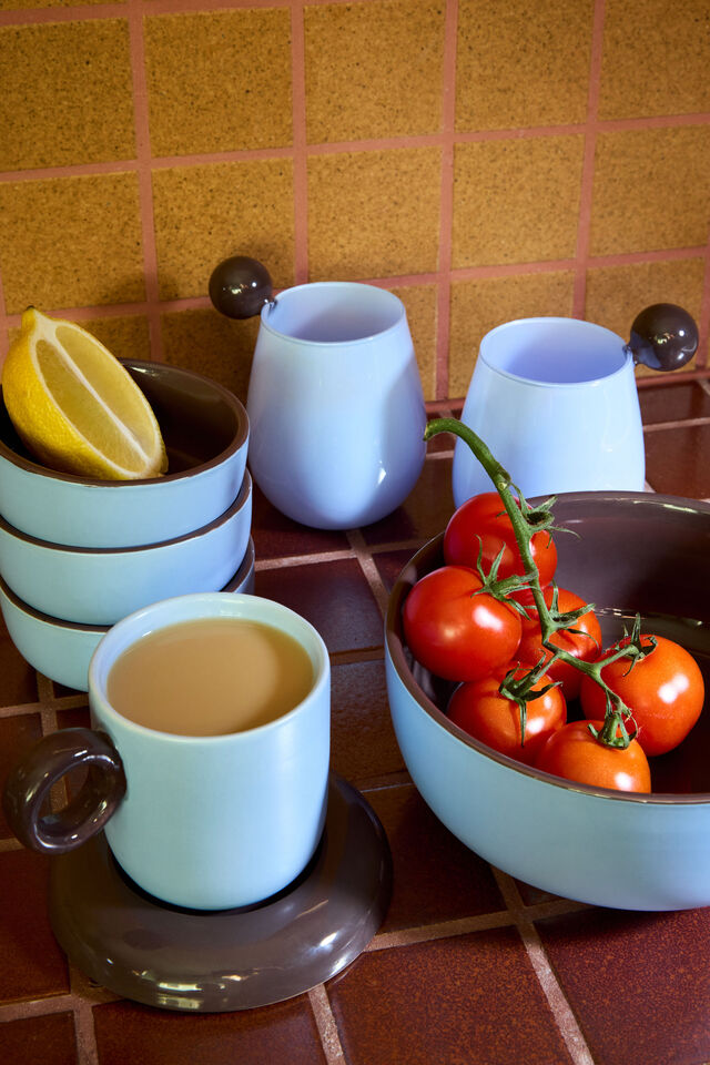 Bulbous Bowl, ESPRESSO / BLUE SKIES