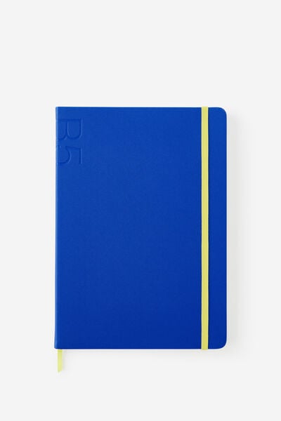 B5 Hard Lined Notetaker Notebook, OCEANA WASABI
