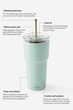 Smoothie Cup 600Ml, RETRO POLKA MINTY - example image 3