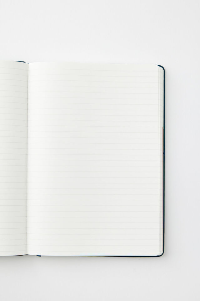 B5 Hard Cover Lined Notebook, NORTH SEA