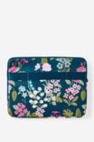 Pro 16 Inch Laptop Case, WILDER FLORAL SPACED/NORTH SEA - alternate image 3
