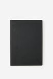 A5 Soft Cover Plain Notebook, BLACK - alternate image 1