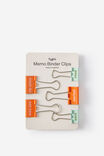 Memo Binder Clips, HOT SAUCE AND MINTY - example image 1