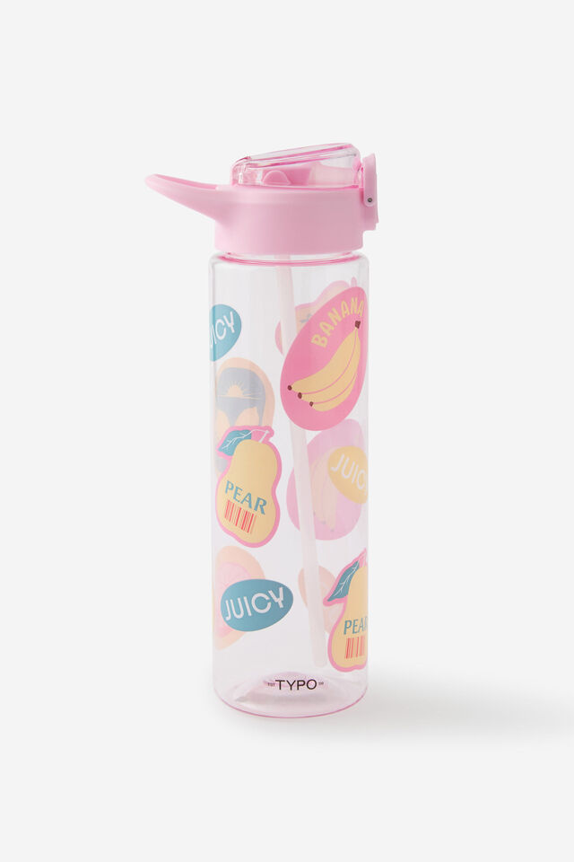 Hydroactive 900Ml Bottle, FRUIT STICKER / BLOSSOM PINK