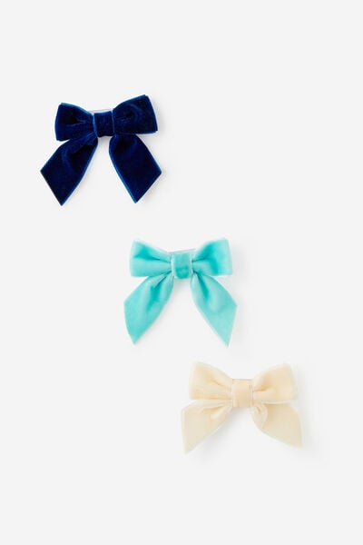 Mini Velvet Bow 3Pk, APRES ALL DAY
