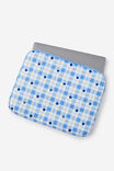 All Rounder 15Inch Laptop Case, BLUEBERRY CHECK / ECRU - alternate image 2