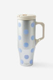 Select Colour: BLUE POLKA / SILVER CHROME