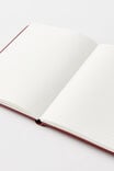 A5 Hard Cover Lined Notebook, CABERNET - alternate image 3