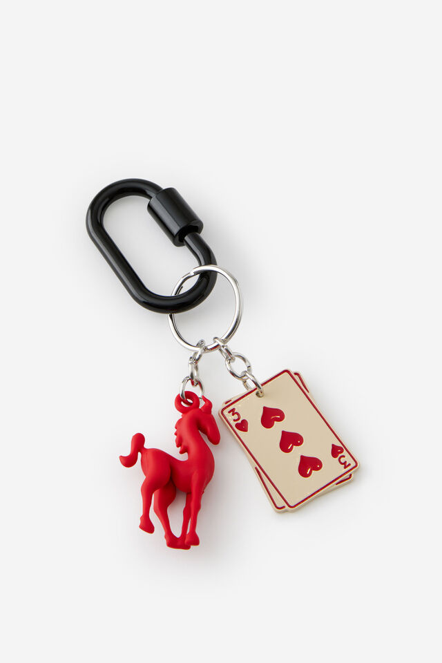 Carabiner Keychain, HORSE OF HEARTS