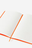 A5 Hard Lined Notetaker Notebook, LAVA RED - example image 3
