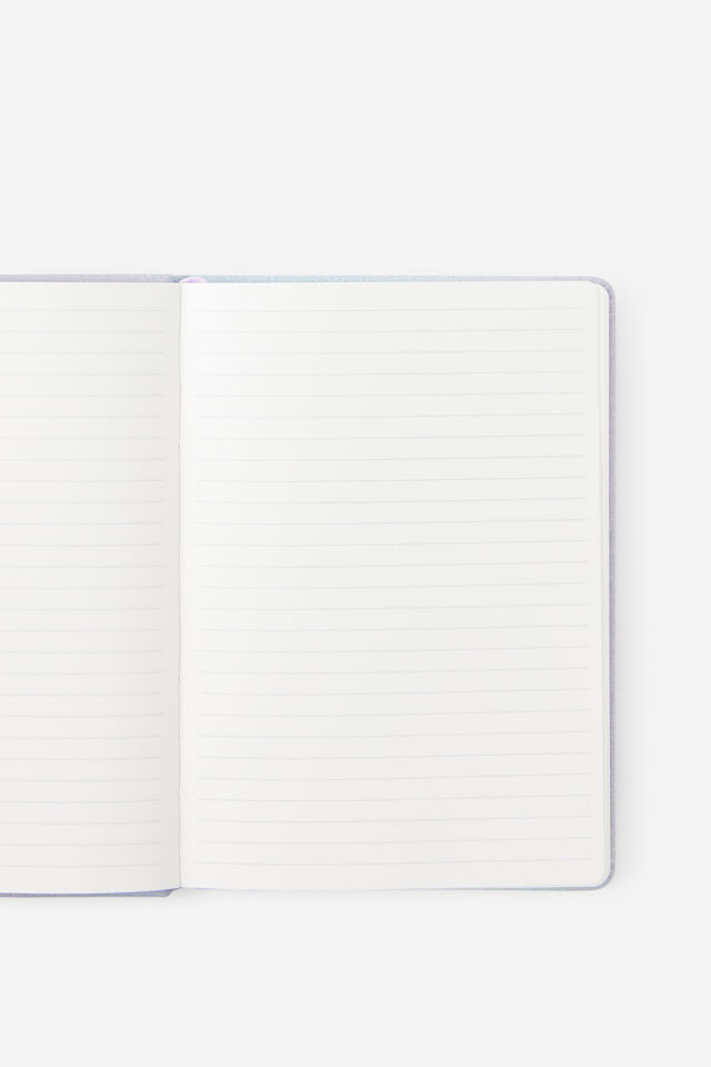 Personalised Metro B6 Hard Lined Notebook, DIFFUSION SILVER LILAC