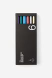 Metallic Brush Markers 6Pk, MIXED - alternate image 1