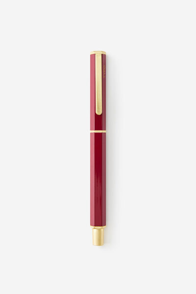 Hexagonal Rollerball Capped Pen, CABERNET