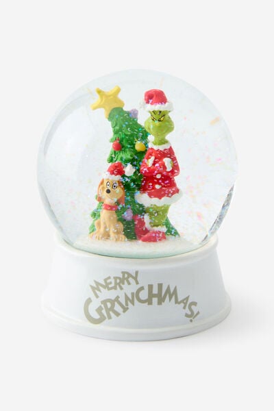 Large Collab Christmas Snowglobe, LCN DRS THE GRINCH TREE AND PRESENTS