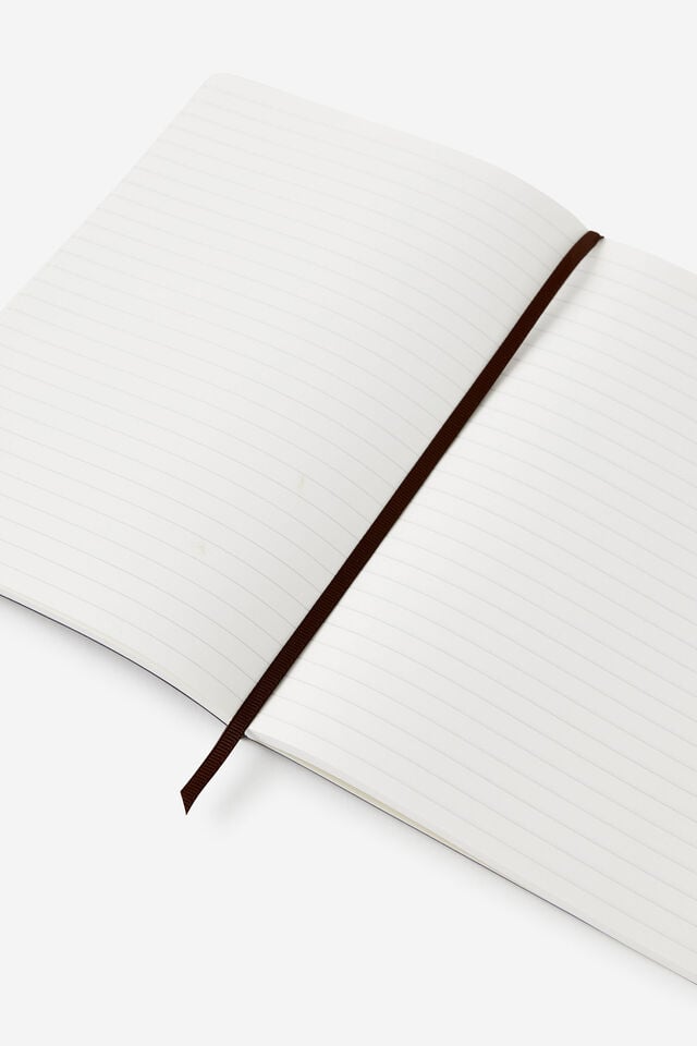 A5 Soft Lined Notetaker Notebook, ESPRESSO