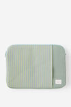Campus 14 Inch Laptop Case, GREEN / LIMONCELLO STRIPE - alternate image 1