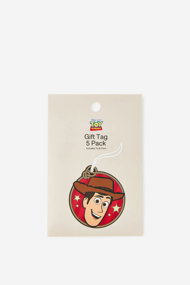Die Cut Gift Tag 5Pk, LCN DIS TOY STORY WOODY