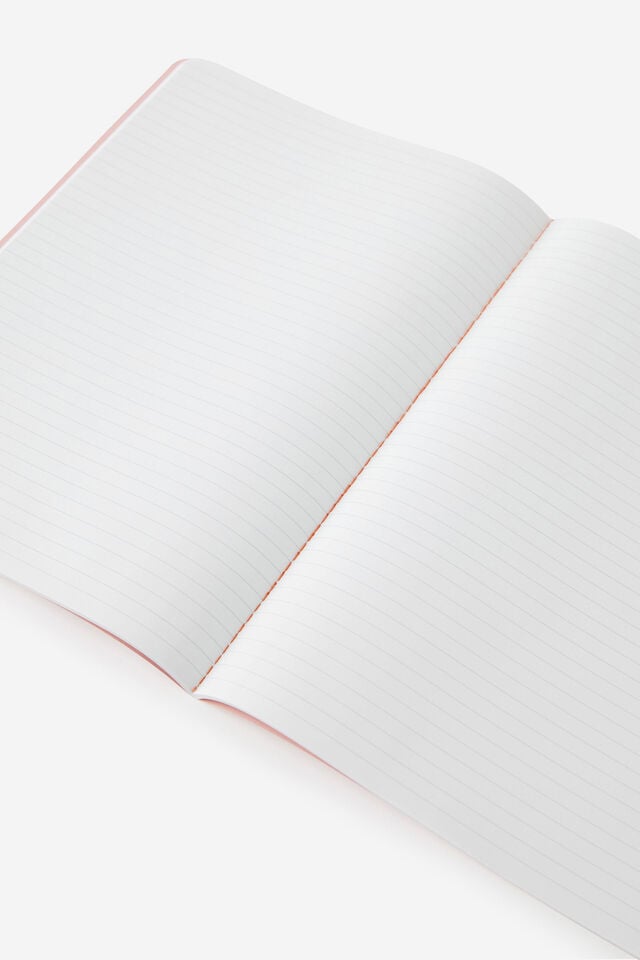 A4 Penpal Notebook, STRAWBERRY MILK LAVA RED