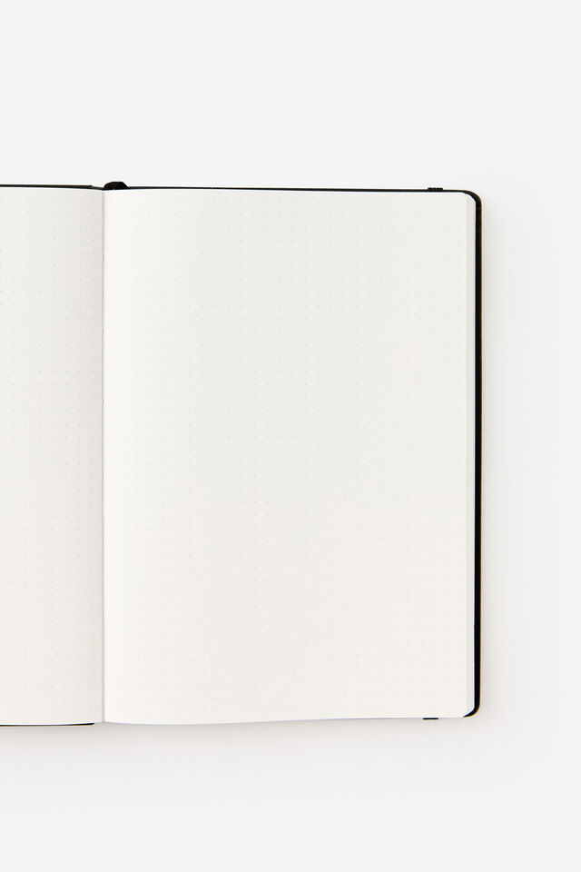 Metro B5 Hard Dot Notebook, Black