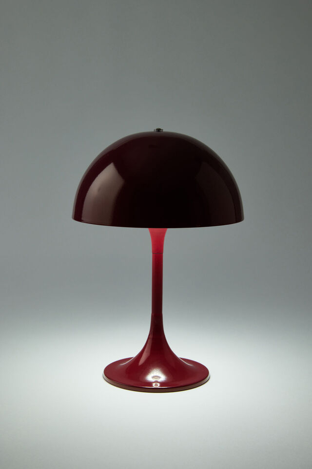 Solid Mushroom Lamp, CABERNET