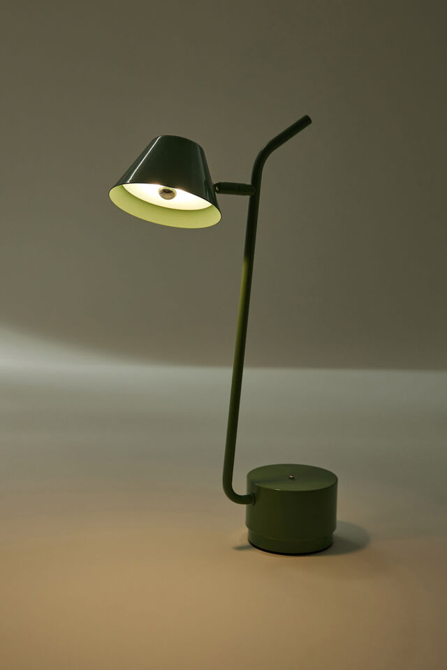 Rechargeable Desk Lamp, TYPO GREEN