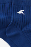 Mid Crew Socks, WAVE EMB - alternate image 3
